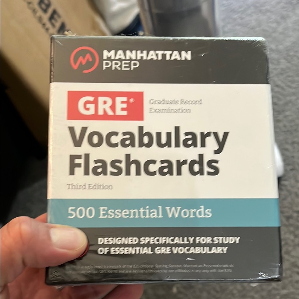Manhattan Prep GRE Vocabulary Flashcards - Black and White